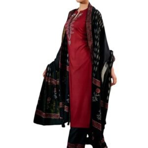 Jaipuri Bunaai Women Ethnic Embroidered Kurta Set with Dupatta | SV25083110